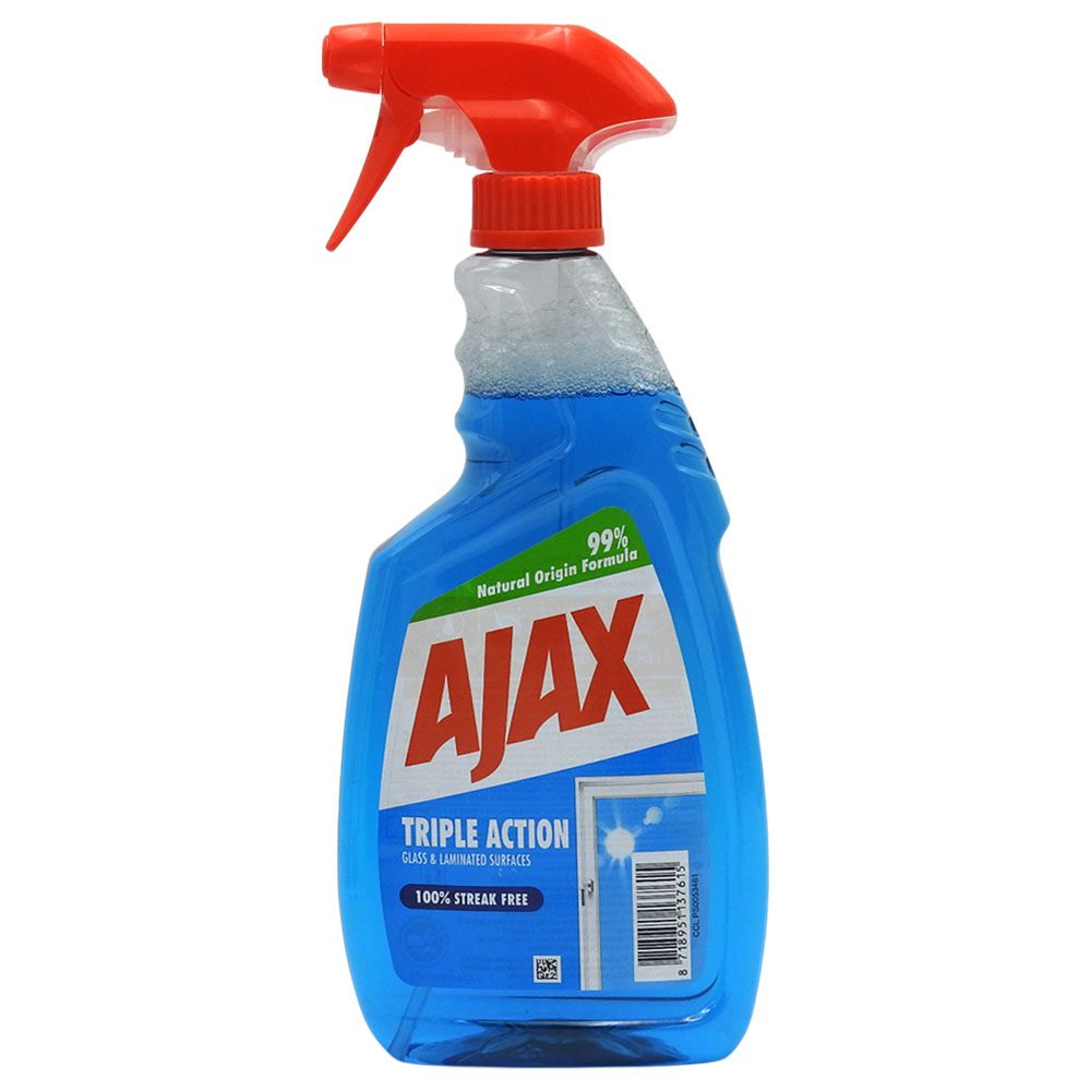 Ajax Solutie pentru Geamuri Multi Action, Detergent Lichid Curatare Sticla si Oglinzi, Efect Anti-Urme, Pulverizator, 500 ml