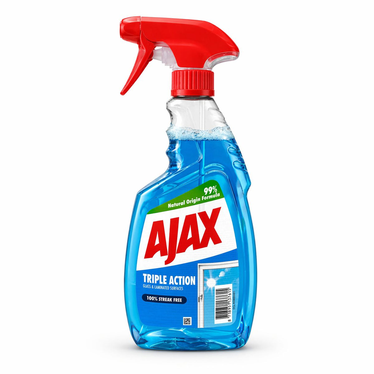 Ajax Solutie pentru Geamuri Multi Action, Detergent Lichid Curatare Sticla si Oglinzi, Efect Anti-Urme, Pulverizator, 500 ml