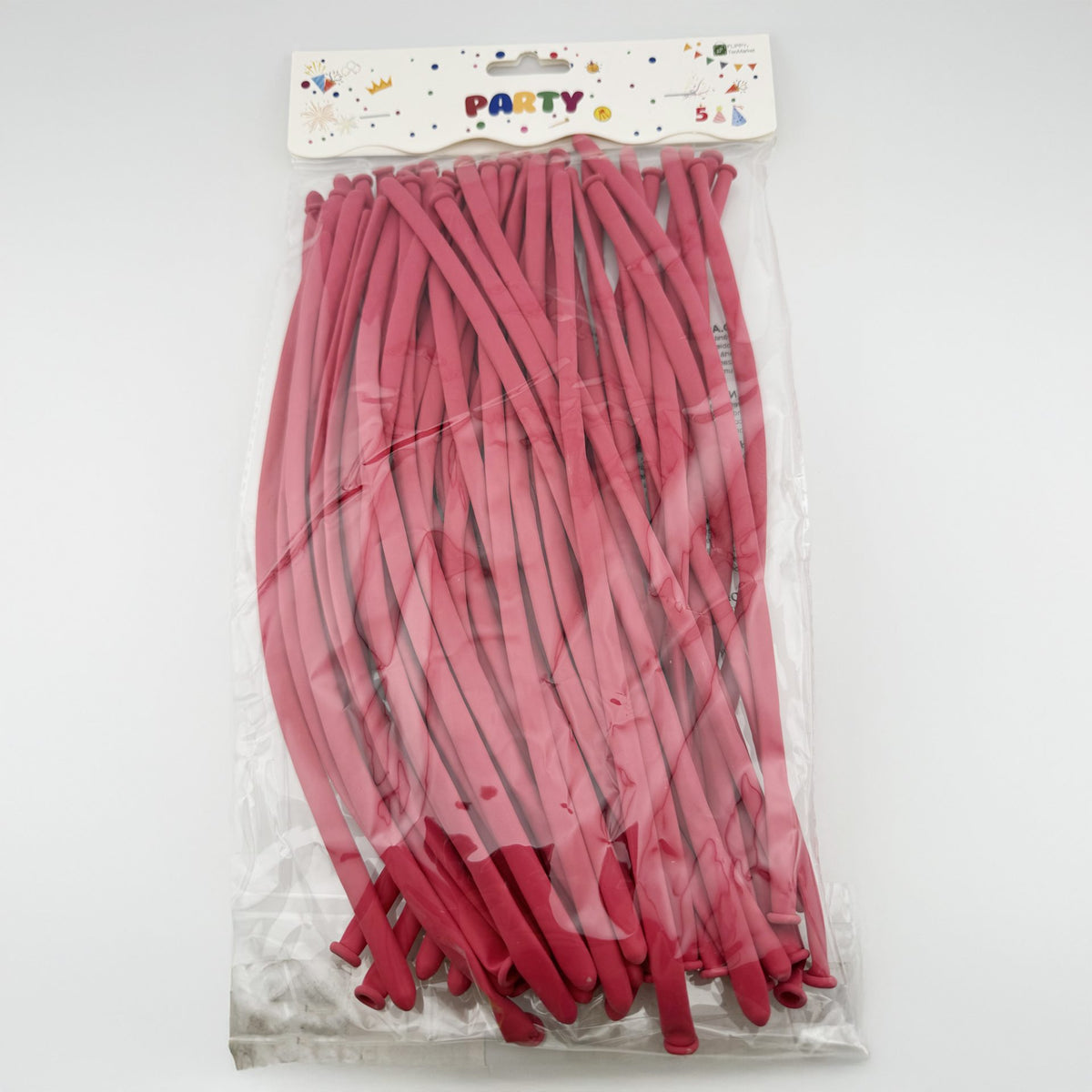 Baloane de Modelaj din Latex, Set 50 Bucati pentru Sculptura si Animatori, Extensibile pana la 150 cm, 1.8 g, Fucsia