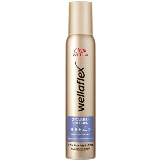 Wellaflex Spuma Modelatoare pentru Volum si Reparare, Fixare Puternica Nr. 4, Protectie Termica, 200 ml