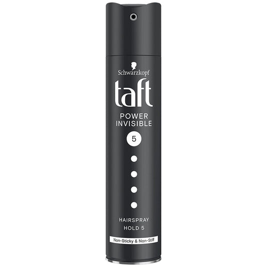 Fixativ Taft Invisible Power, Fixare Puternică și Invizibilă, Spray pentru Coafare, 250 ml