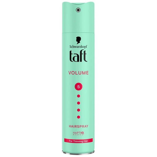 Fixativ Taft Volume Mega Strong, Spray Fixare Extra Puternică pentru Volum, Rezistență 24h, 250 ml