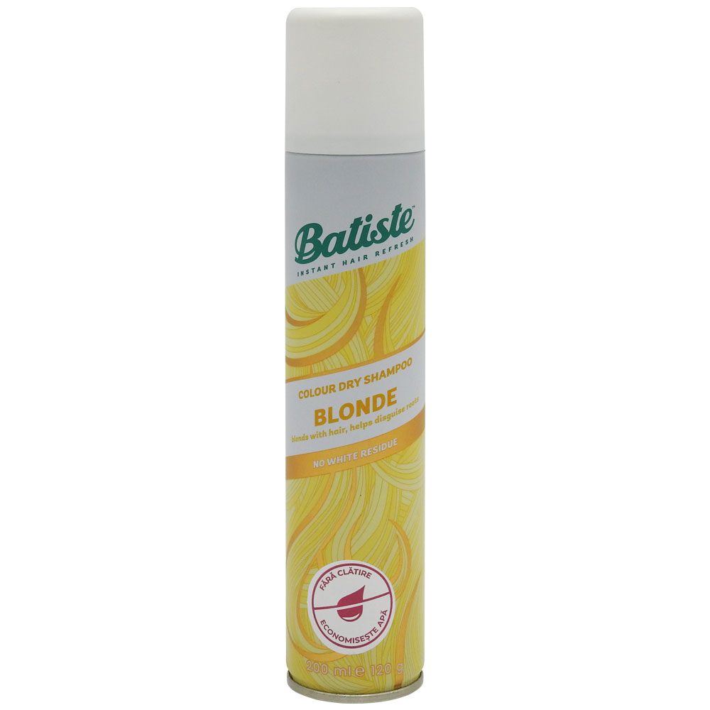 Batiste Sampon Uscat Blonde, Revigorare Instantanee Si Volum, Spray Pentru Par Blond, Formula Fara Reziduuri, 200 ml