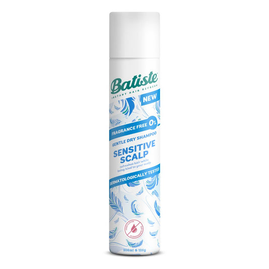 Batiste Sampon Uscat Sensitive, Formula Delicata Pentru Scalp Sensibil, Efect De Volum Fara Urme Albe, Spray 200 ml