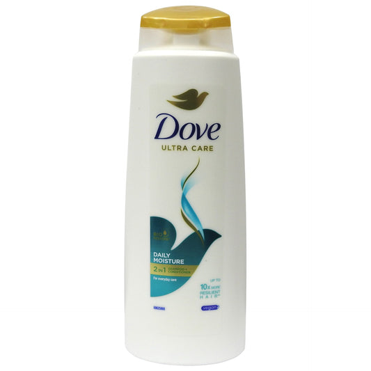 Dove Șampon Și Balsam 2în1 Daily Moisture, Hidratare Zilnică Pentru Păr Uscat, 400 ml