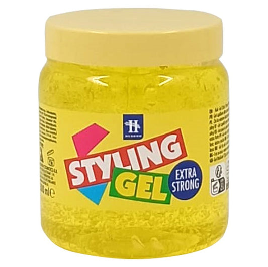 Hegron Gel de Păr Galben, Fixare Puternică, Formulă Profesională, Recipient cu Pompă, 500 ml
