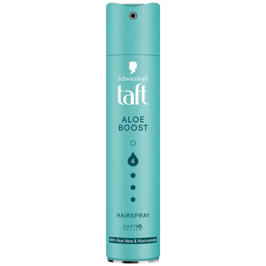 Taft Fixativ Pentru Par Aloe Boost, Formula Hidratanta cu Extract de Aloe Vera, Fixare Puternica, 250 ml