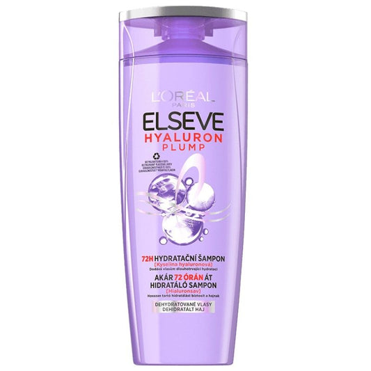 L'Oréal Paris Elseve Sampon Hidratant, Hyaluron Plump, Acid Hialuronic, Par Deshidratat, 250 ml