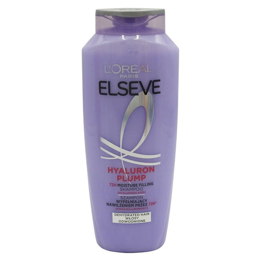 L'Oreal Paris Elseve Sampon Hidratant cu Acid Hialuronic, Hyaluron Plump, Pentru Par Deshidratat, 400 ml