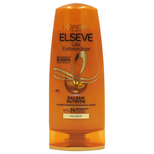 L'Oréal Paris Elseve Extraordinary Oil Balsam Hidratant Pentru Păr Uscat, Formulă Cu 6 Extracte De Flori Prețioase, 200 ml
