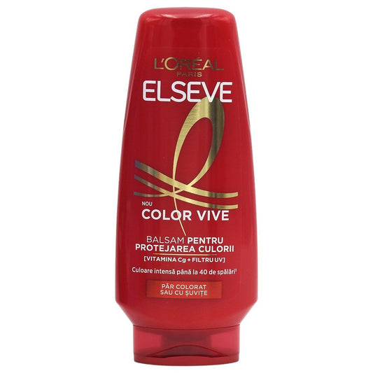 L'Oréal Paris Elseve Balsam Pentru Păr Vopsit, Tehnologie Color Vive Cu Bujor Și Filtru UV, Protecție Culoare Și Strălucire, 200 ml