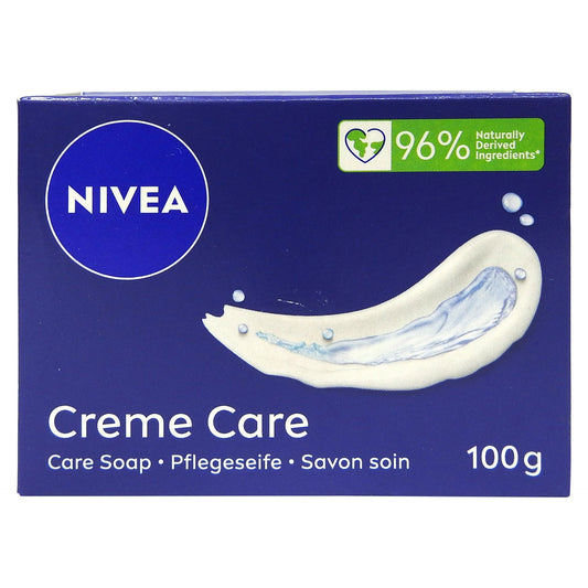 Nivea, Sapun Solid Creme Care, Formula Hidratanta cu Ingrediente din Crema Nivea, 6 Bucati x 100 g