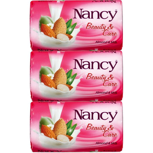 Sapun Solid Nancy, Ulei de Migdale Dulci, Curatare Hidratanta, 3 Bucati x 140 g, Almond