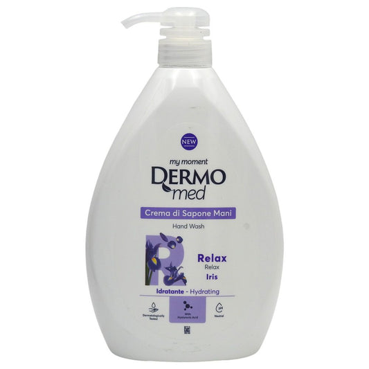 Sapun Lichid Dermomed, Rezerva cu Extract de Iris, Formula Hidratanta, pH 5.5, 1 L