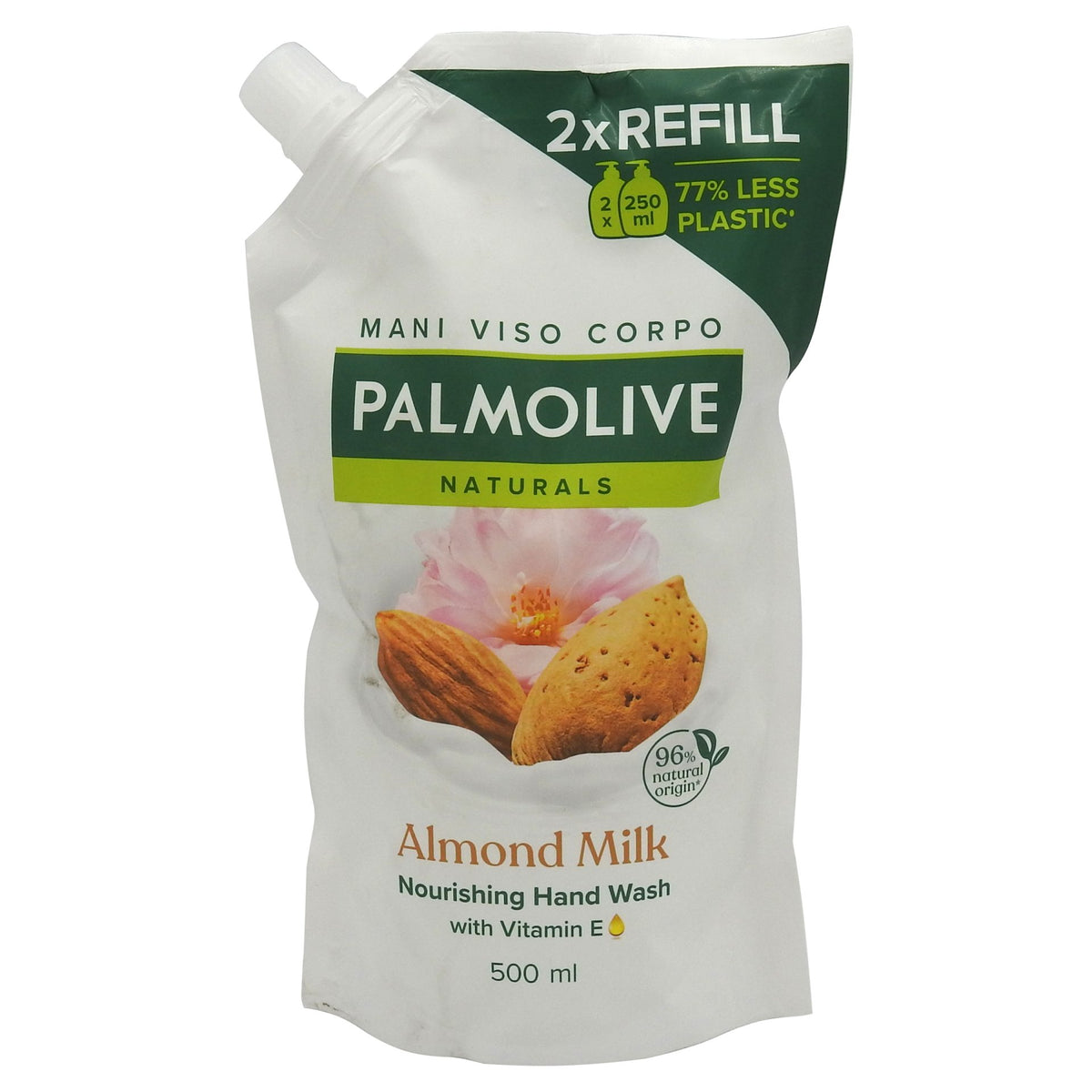 Săpun Lichid Palmolive Naturals, Rezervă Hidratantă cu Extract de Migdale și Lapte, 500 ml