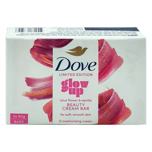 Sapun Solid Dove Glow Up Limited Edition, Formula Hidratanta cu 1/4 Crema, 2 Bucati x 90 g