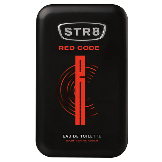 STR8 Red Code, Apa de Toaleta pentru Barbati, Parfum Masculin Persistent, Note Olfactive Echilibrate, 100 ml