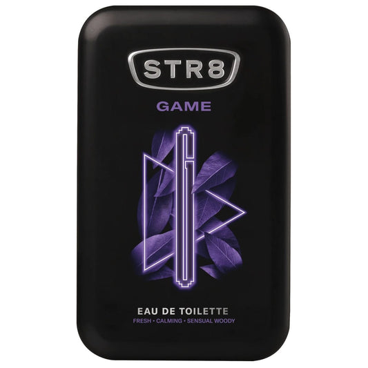 STR8 Game, Apa de Toaleta pentru Barbati, Note de Coriandru, Lavanda si Vanilie Bourbon, Vaporizator, 100 ml