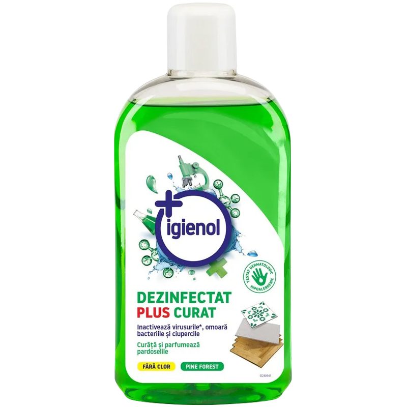Igienol Dezinfectant Universal fara Clor, Solutie de Curatare si Dezinfectie Suprafete, Aroma Pine, Lichid, 1 L