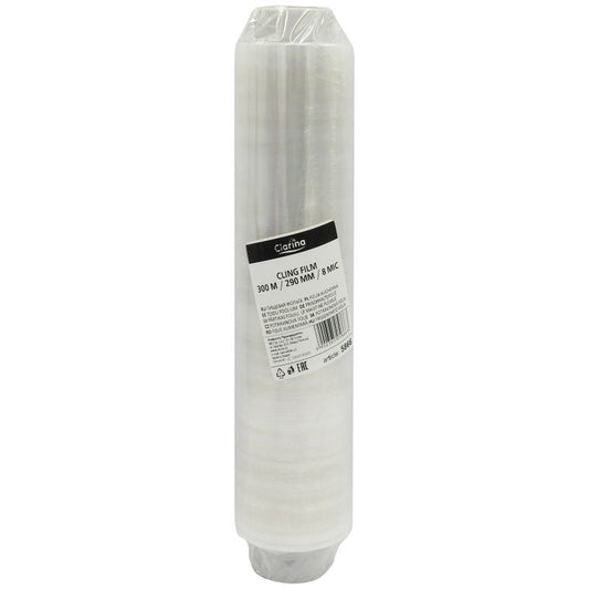 Clarina, Folie Alimentara de Prospetime, Rola XXL pentru Conservare Alimente, Plastic Transparent, 300 m x 29 cm