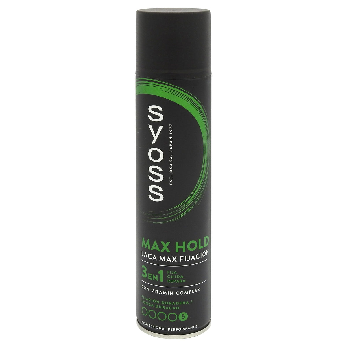 Fixativ pentru Par Syoss Max Hold, Fixare Ultra Strong si Control de Lunga Durata, Rezistent la Umiditate, Pentru Par Normal si Uscat, 300 ml