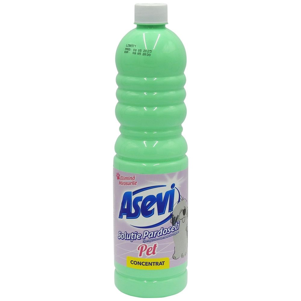 Asevi Solutie Dezinfectanta Pentru Pardoseli, Detergent Universal Cu Actiune Rapida, Igienizare Completa, Formula Lichida, 1 L