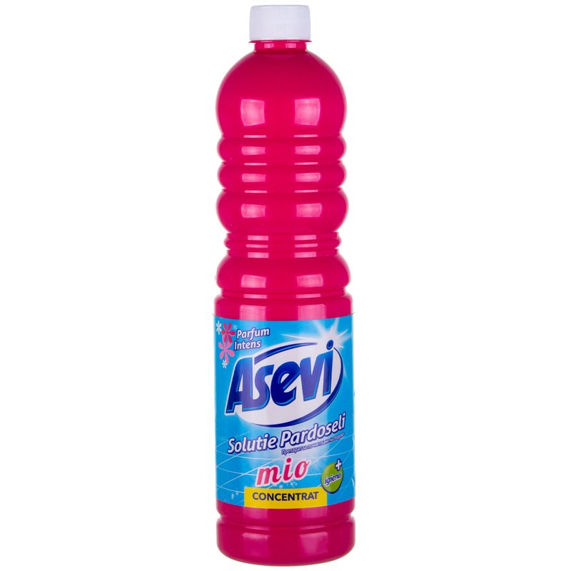 Asevi Solutie Pentru Curatarea Pardoselilor, Dezinfectant Concentrat Cu Aplicare Manuala, Formula Lichida, Roz, 1 L