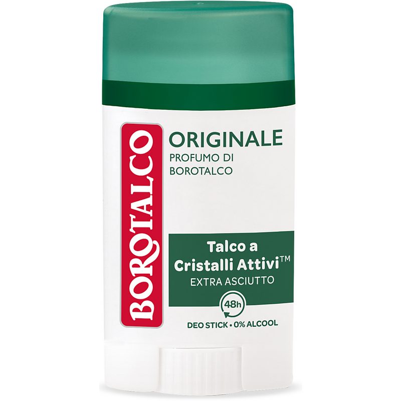 Antiperspirant Stick Borotalco Original, Protectie 48 Ore, Formula Fara Alcool, Parfum Fresh, Unisex, 40 ml