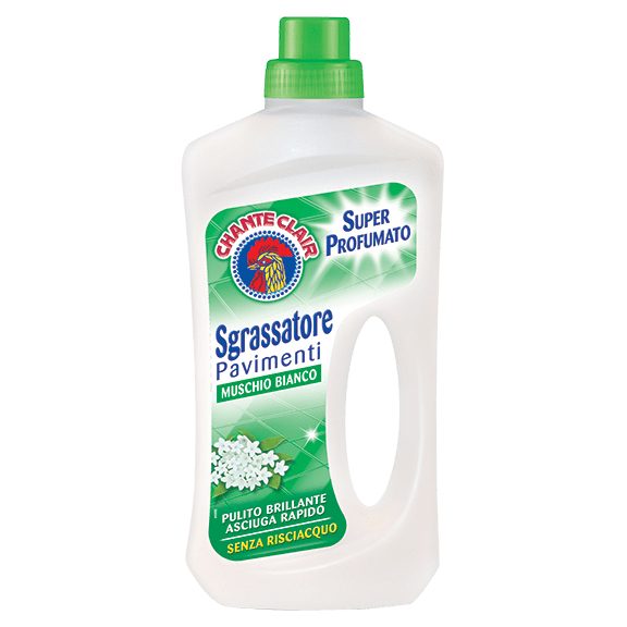 Chante Clair Solutie pentru Curatarea Pardoselilor, Detergent Degresant Universal, Parfum Mosc Alb, Lichid Concentrat, 750 ml