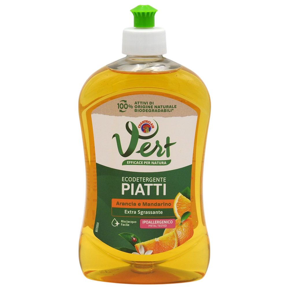 Chante Clair Detergent Lichid pentru Vase, Degresant Puternic cu Formula Activa, Parfum de Portocala, 500 ml