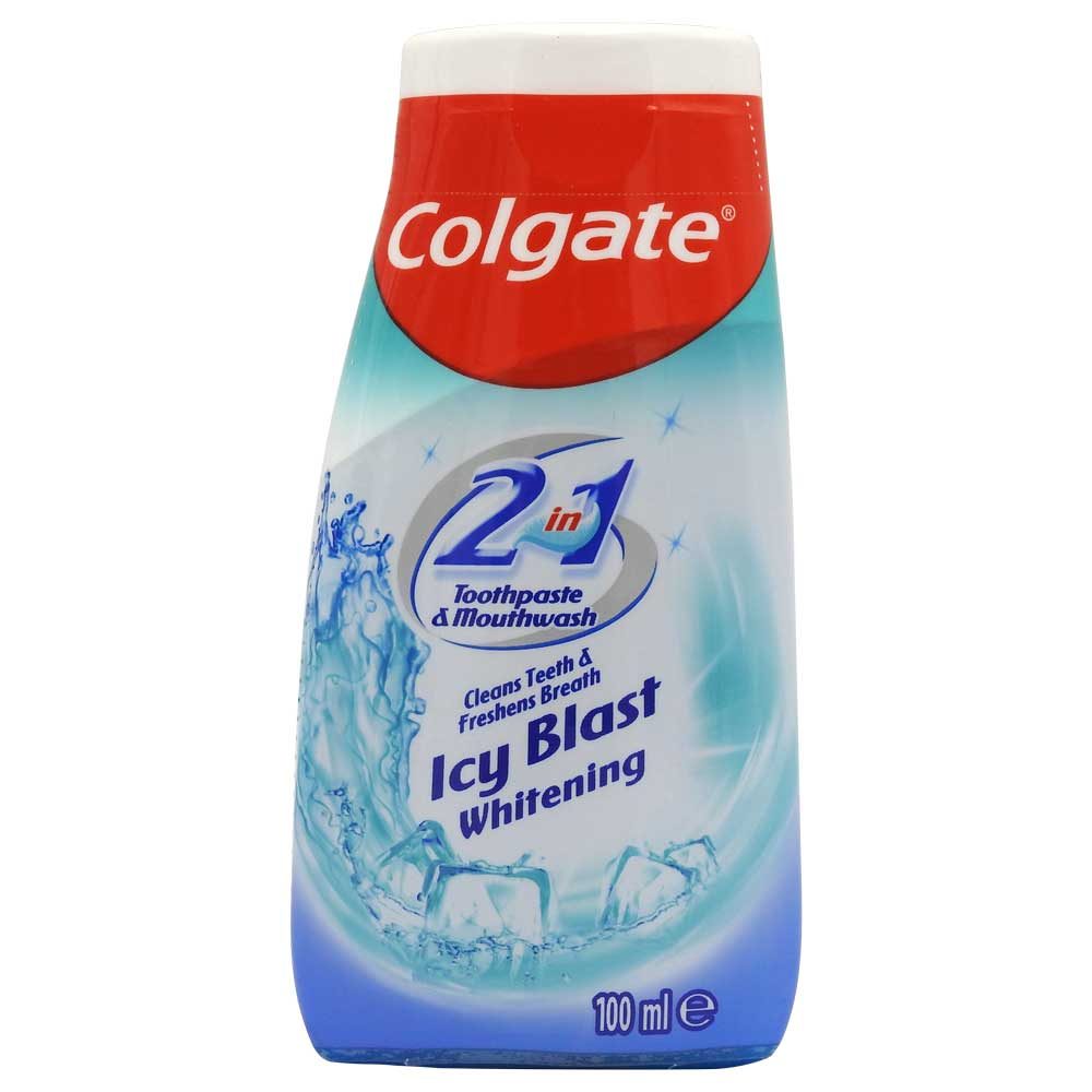 Pasta de Dinti Colgate Icy Blast Whitening, Efect de Albire si Prospetime Intensa, Protectie cu Fluor impotriva Cariilor, 100 ml