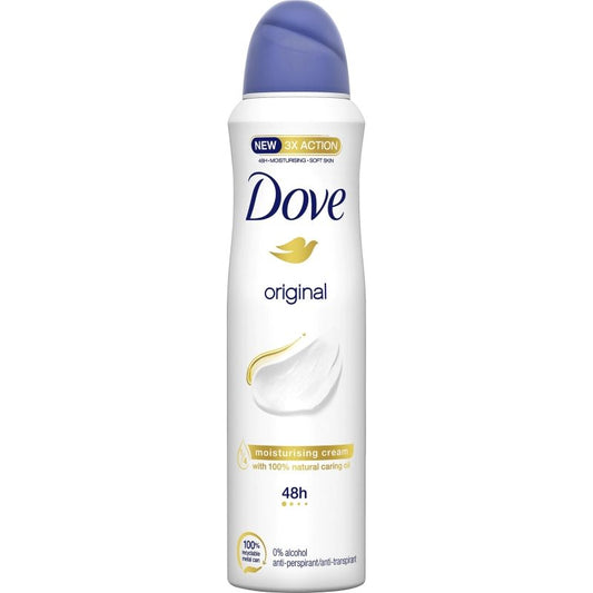 Dove Antiperspirant Spray Original, Protecție 48 Ore, Formulă Hidratantă, Parfum Fresh, 200 ml