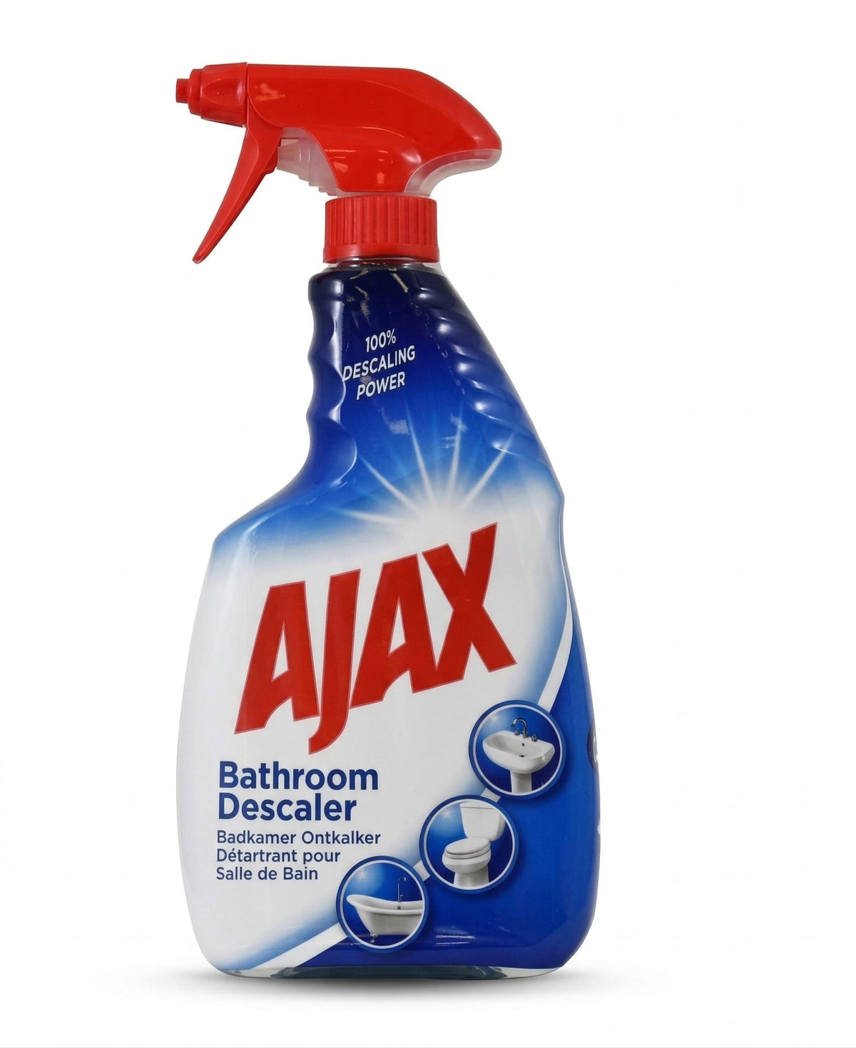 Ajax Solutie Pentru Curatarea Baii, Spray Anticalcar Eficient Pentru Igienizare Si Stralucire, 750 ml