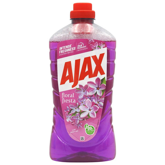 Ajax Solutie Curatare Pardoseli, Formula Universala Parfumata, Lichid, Aroma Liliac, 1 L