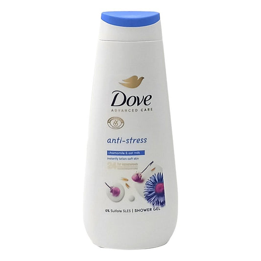 Dove Gel de Dus Advanced Care Anti Stress, Formula Hidratanta si Calmanata, Curatare Delicata pentru Corp, Piele Normala, 400 ml