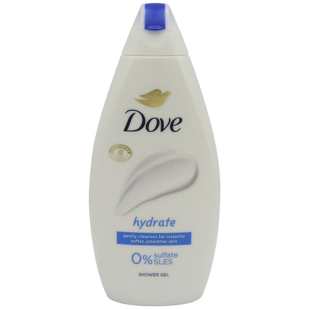 Dove Gel de Dus Hydrate, Formula Hidratanta si Curatare Delicata, Potrivit pentru Toate Tipurile de Piele, 450 ml