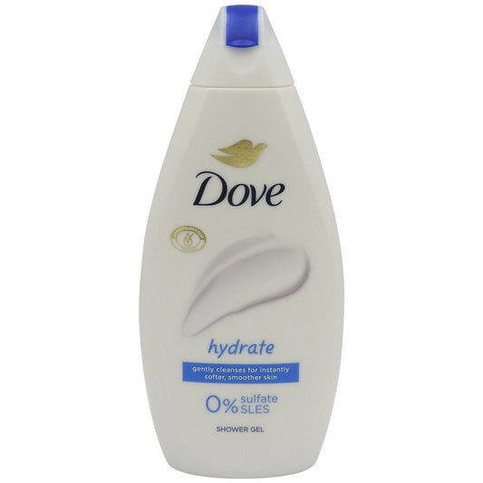 Dove Gel de Dus Hydrate, Formula Hidratanta si Curatare Delicata, Potrivit pentru Toate Tipurile de Piele, 450 ml