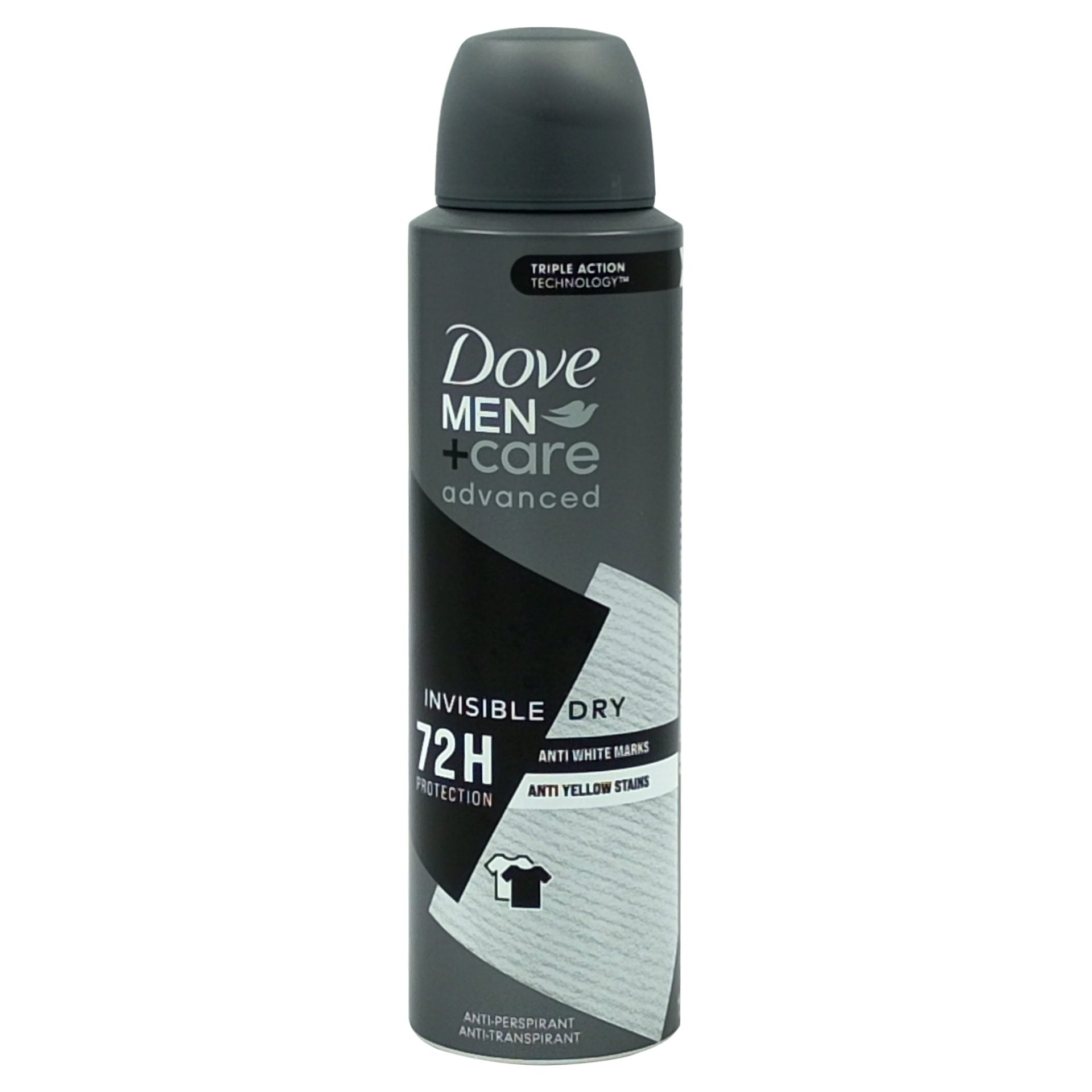Dove Men Advanced Care Invisible Dry, Antiperspirant Spray Pentru Barbati, Protectie 72 Ore Fara Pete Albe, Aroma Fresh, 150 ml