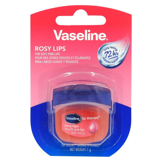 Vaseline Balsam Pentru Buze, Hidratare Intensă Cu Aromă De Trandafir, Finisaj Lucios, Textură Solidă, 7 g