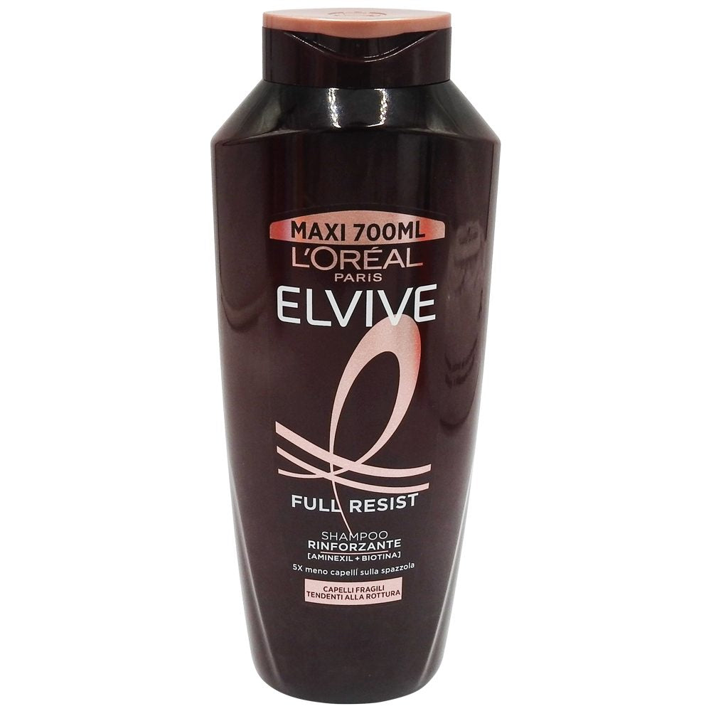 L'Oréal Paris Elseve Full Resist, Șampon Fortifiant pentru Păr Fragil și Scalp Normal, Formulă cu Arginină pentru Regenerare și Rezistență, Textură Lichidă, 700 ml