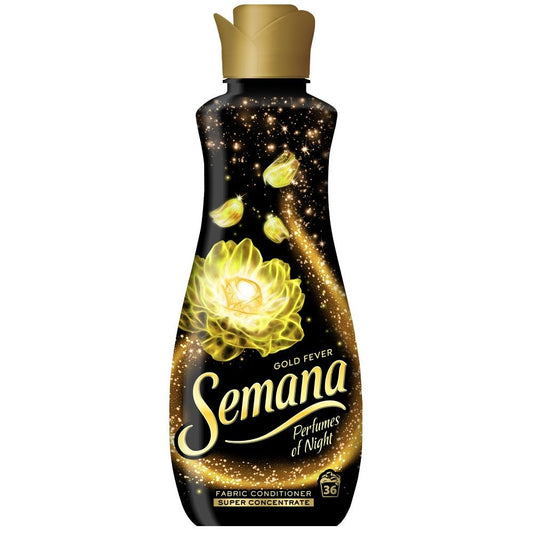 Semana Balsam pentru Rufe, Parfums Of Night Gold Fever, Protectie Culori, Aroma Florala Premium, Formula Lichida, 800 ml, 36 Spalari