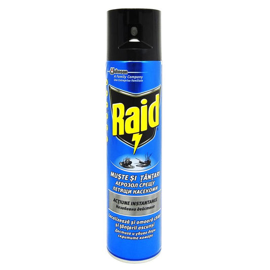 Raid Insecticid Anti-Tantari, Insecticid pentru Muște, 400 ml