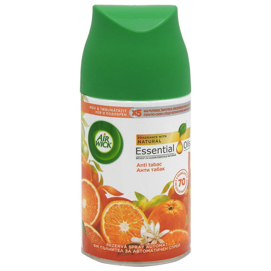 Air Wick Rezerva Odorizant Camera, Efect Anti-Tabac, Tehnologie Odor-Out, Format Spray, 250 ml