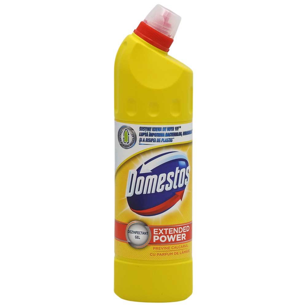 Domestos Dezinfectant WC Lichid, Curățare și Protecție Împotriva Calcarului, Parfum Citrus Fresh, 750 ml