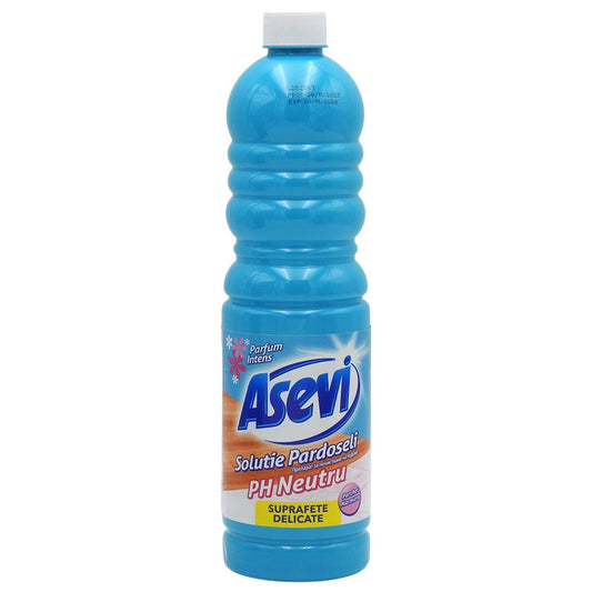 Detergent Pardoseli Asevi, Solutie Curatare cu PH Neutru, Parfum Intens, Toate Tipurile de Suprafete, 1 L