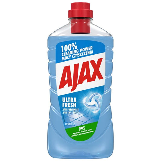 Ajax Detergent Universal pentru Pardoseli, Igienizare și Prospețime de Lungă Durată, Parfum Fresh, 1 L