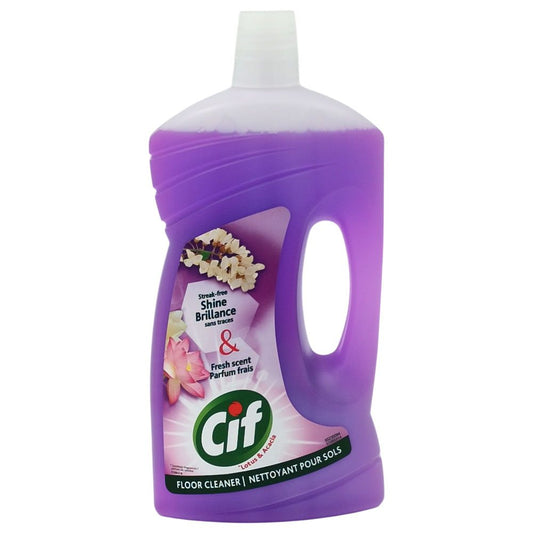 Detergent Pardoseli Cif Purple, Solutie Universala de Curatat cu Parfum de Lavanda, Bidon 1 L