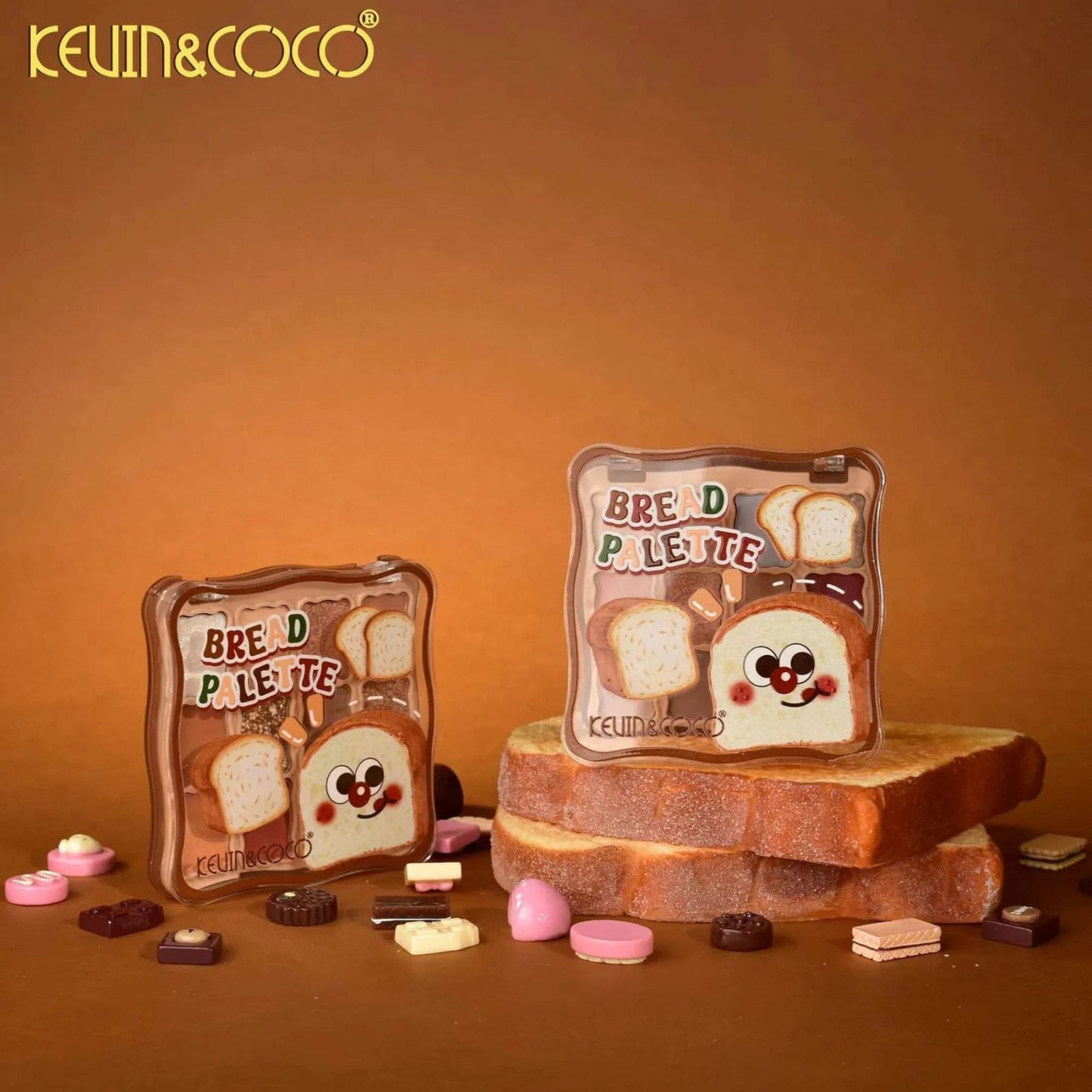 Paleta Farduri de Ochi Kevin&Coco, Set Fard Pleoape cu 12 Nuante, Pigment Intens, Finisaj Mat si Shimmer, Textura Catifelata, 82.7 g, Warm Bronze