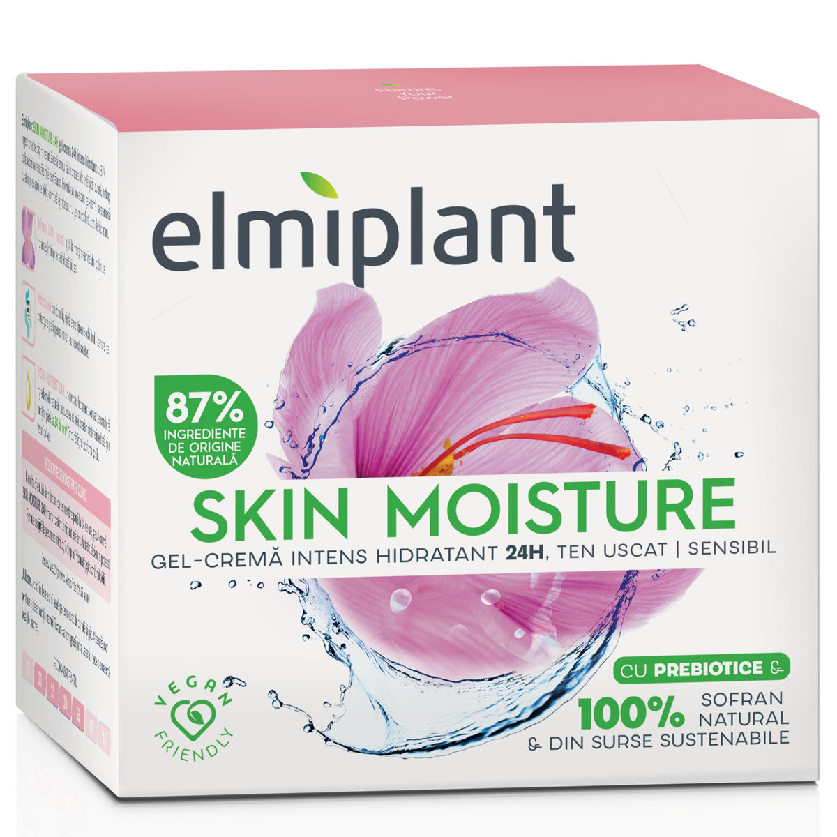 Elmiplant Crema Nutritiva de Zi, Skin Moisture 25+, Hidratare Intensa si Regenerare, Ten Uscat si Sensibil, 50 ml