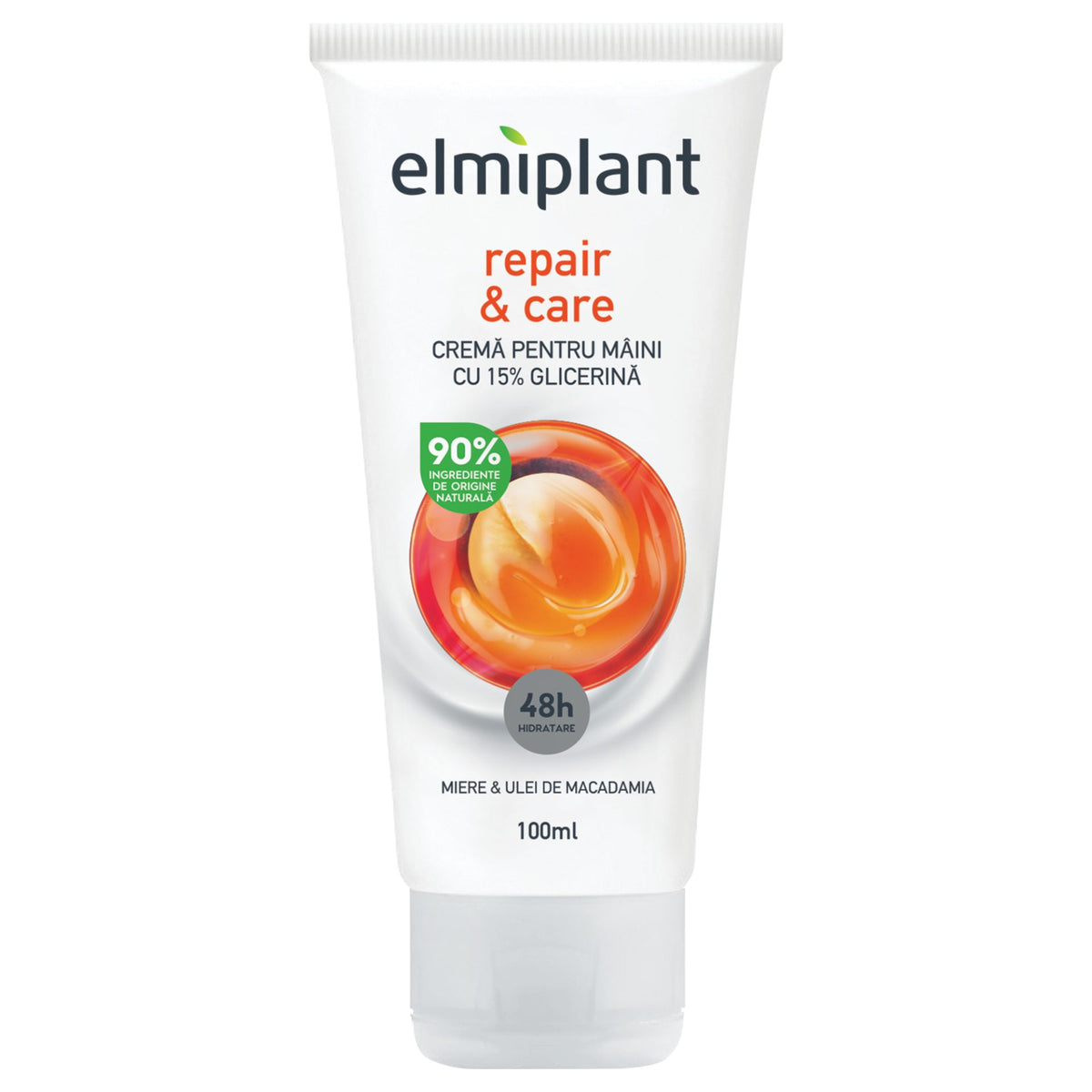 Elmiplant Crema de Maini Reparatoare, Regenerare Intensa si Hidratare Profunda pentru Piele Uscata, Textura Bogata, 100 ml